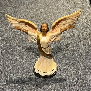 Vintage Black Art 13.5 Inch Glory To God Heavenly Figurine
